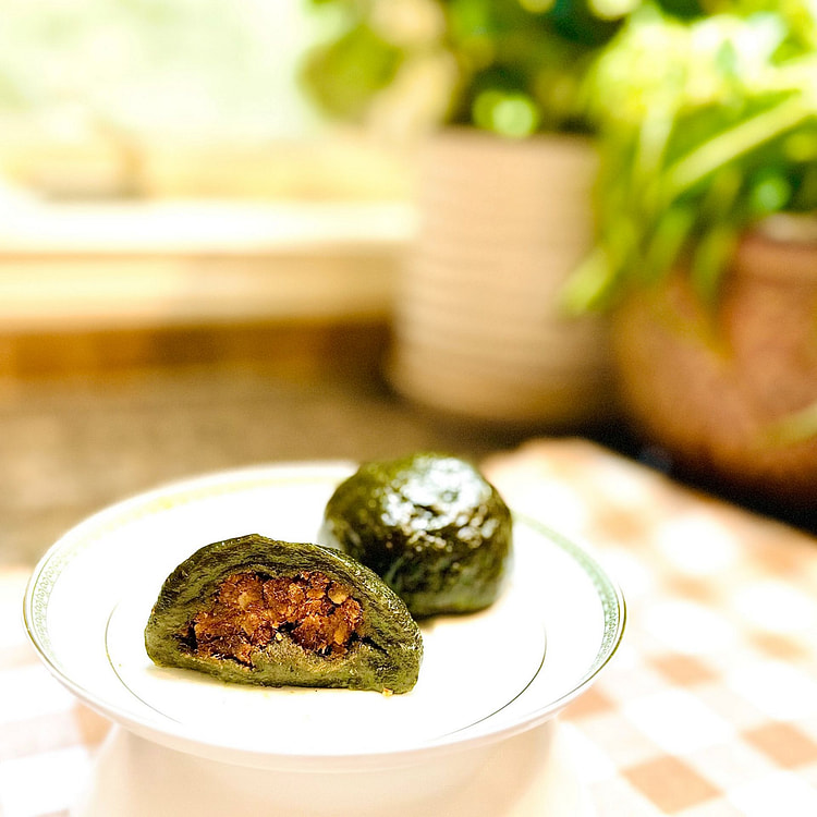 咸蛋黄肉松青团（咸口）2个