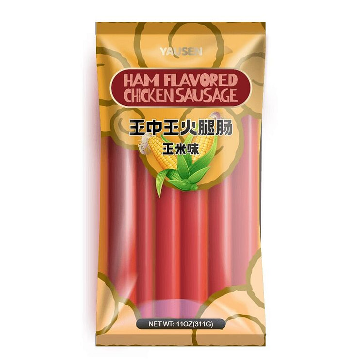 YAUSEN Corn-flavored Ham Sausage 311g(10sticks)*1 311 g