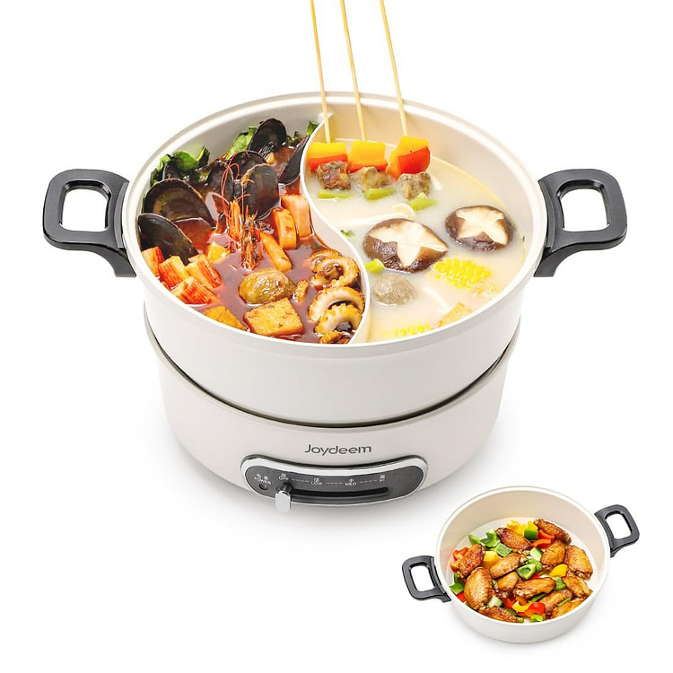 Joydeem 2 in 1 Electric Hot Pot, Shabu Shabu Pot 1 each