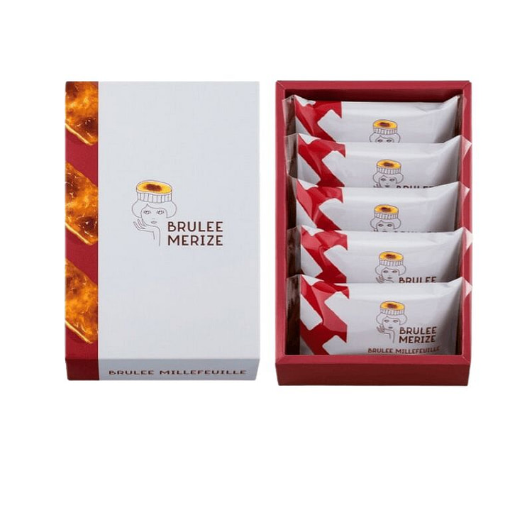 Brulee Merize 法式焦糖布蕾酥5枚入 1 盒