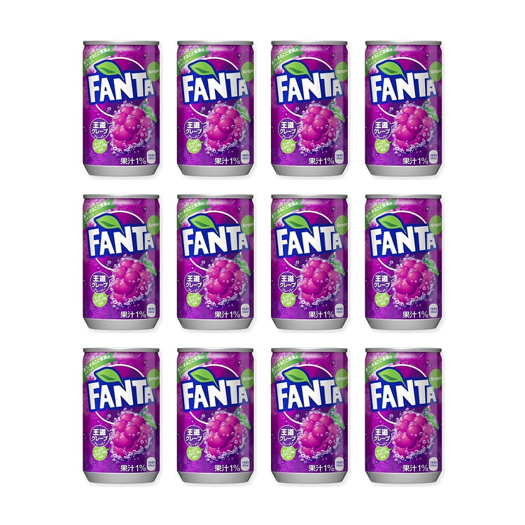 Coca-Cola FANTA Grape Flavor 12 cans 1920 ml