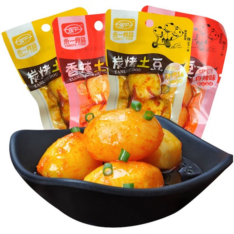 永义香辣烤土豆零食小吃四川特产低代餐烤土豆休闲零食品 混合味*1000g（约24包） 1000g