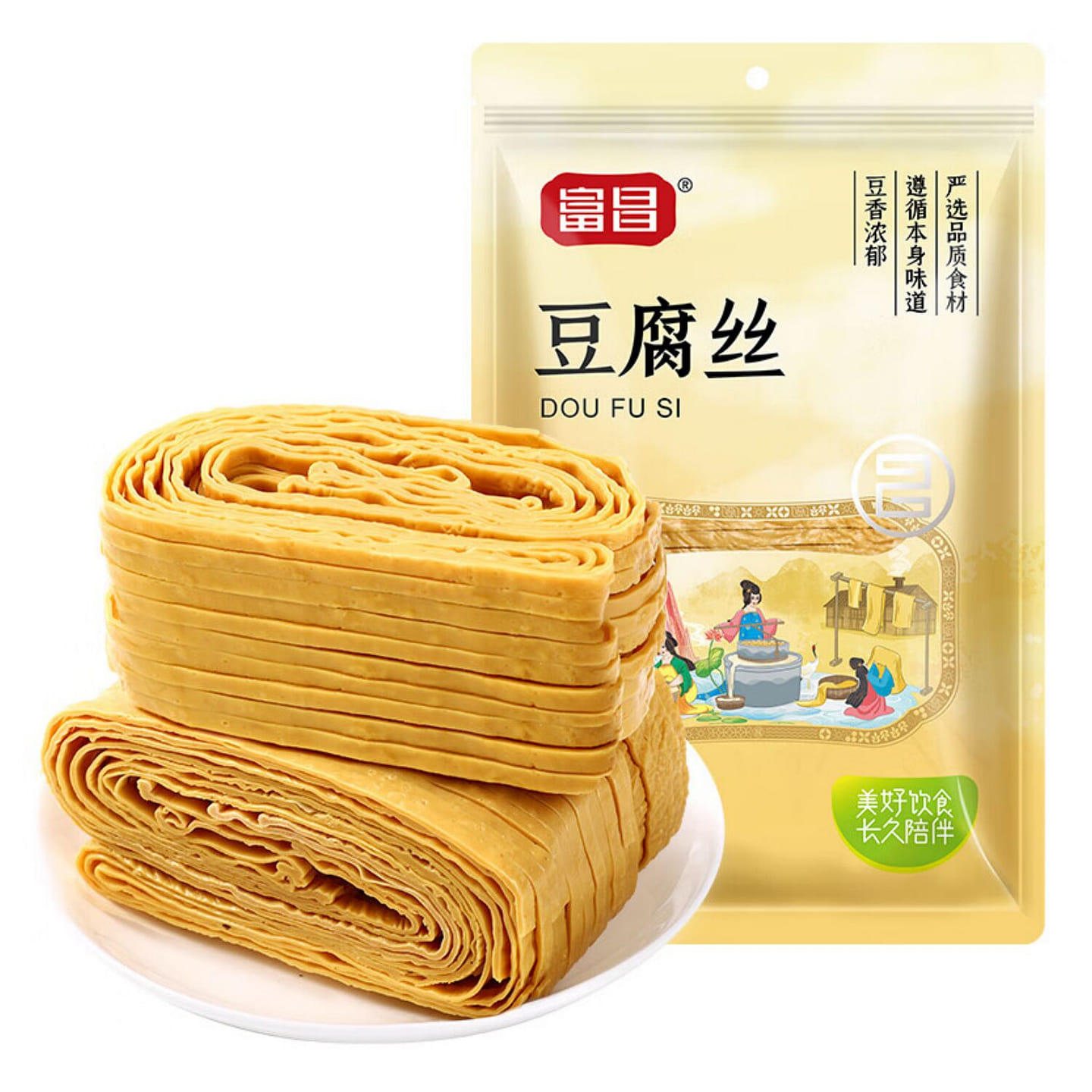 Tofu Shreds Vegan Soy Product for Salads & Hot Pot 300 g