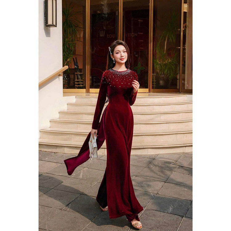 Cocolili Size XL H327 Silk Ao Dai 1 each