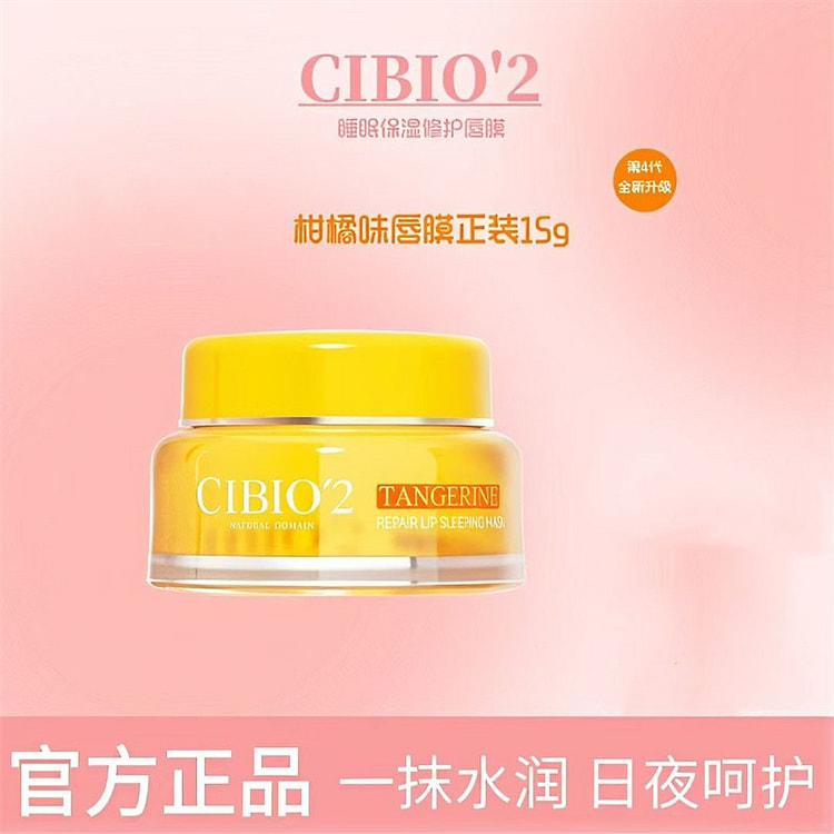 Cibio2 Sleep Care Lip Mask 4.0 (Citrus Flavor) 15g 1 box