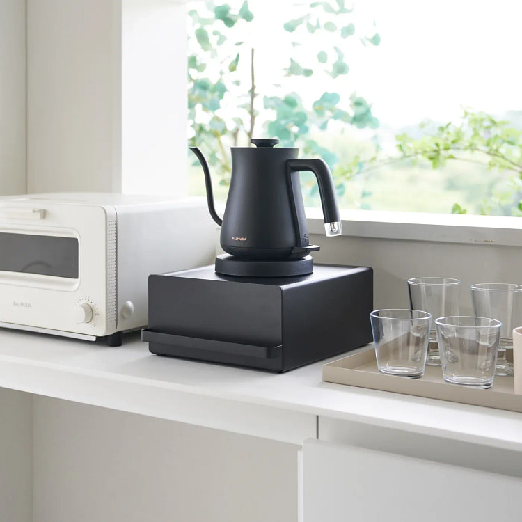 带抽屉的台面架 - 钢黑色