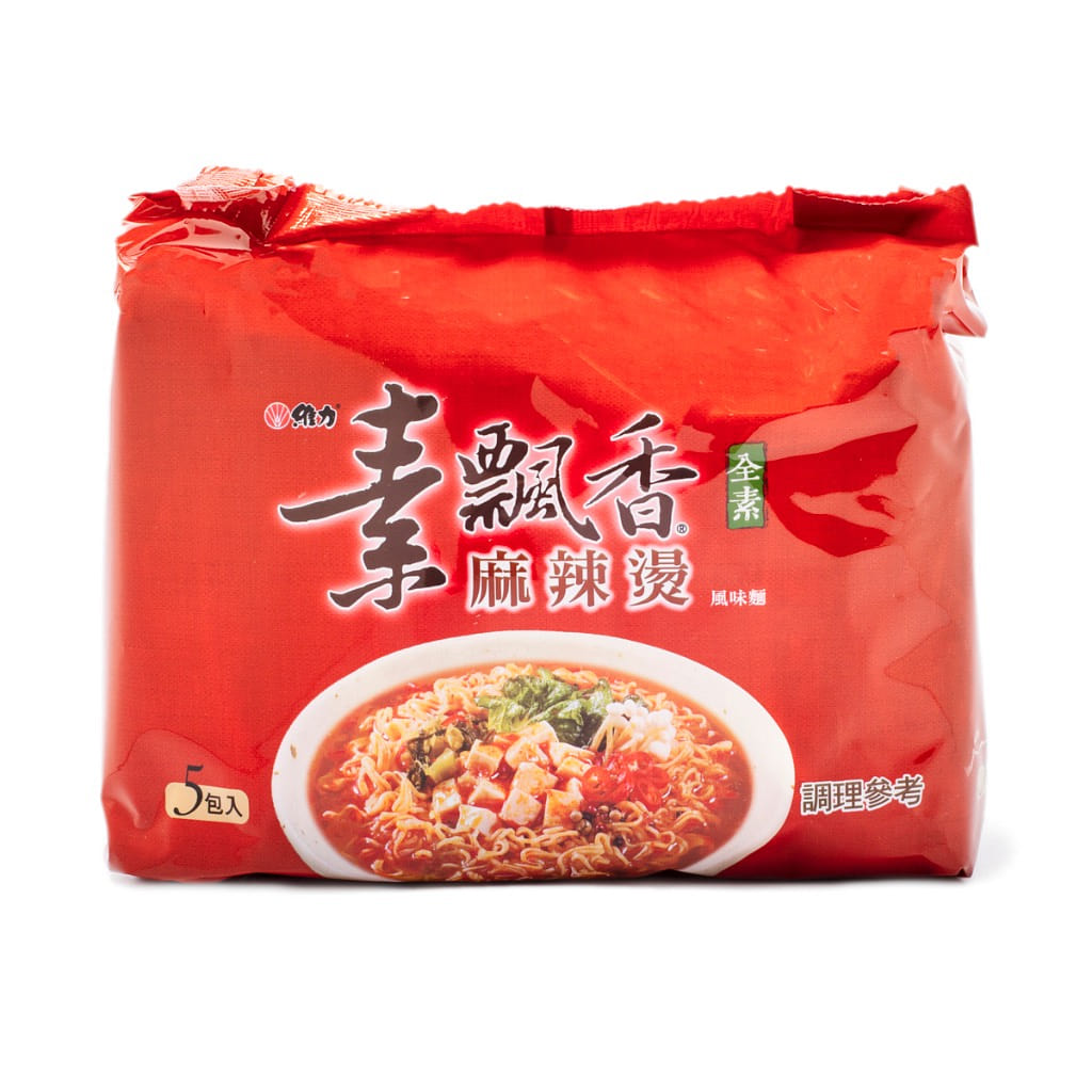 维力 素飘香麻辣烫风味面 90 克*5 包
