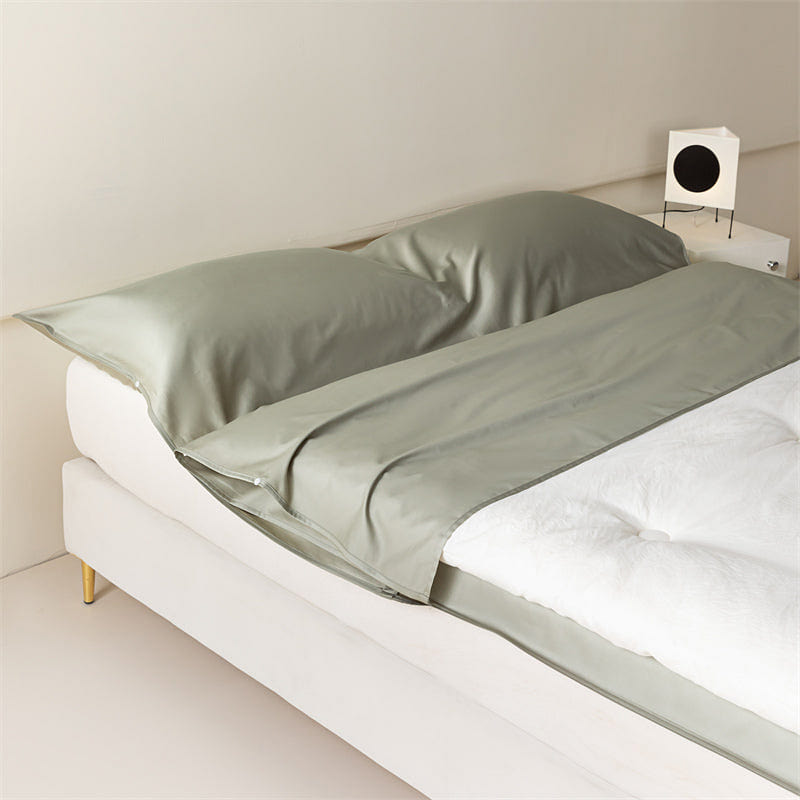 Luxury Cotton Travel Sleep Sack Sage Dew-Twin 2000 g