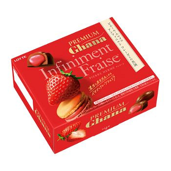 Lotte Fruit Chocolate Strawberry Flavor 65g 1 each