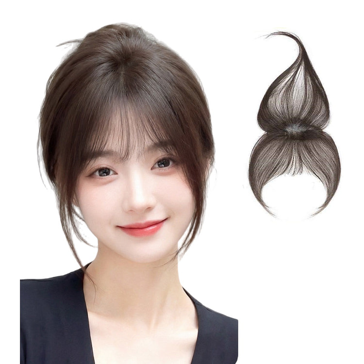 Lightweight Hair Piece Bangs, Mocha Brown 1 each