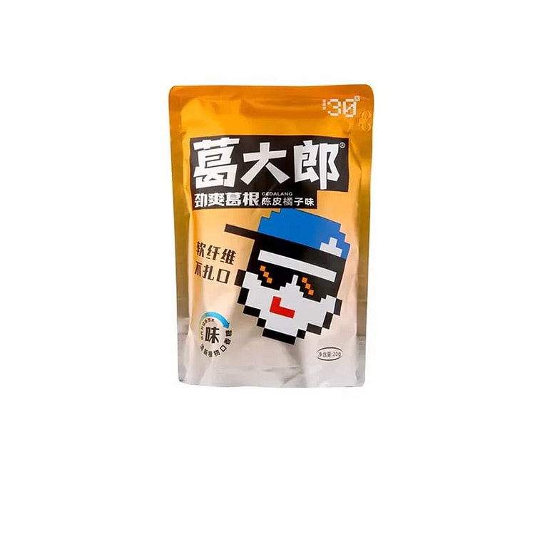 葛大郎口嚼葛根块植物口香糖陈皮味20g*1 20 克