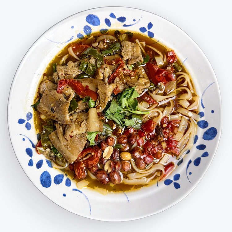 辣椒炒肉汤粉（扁粉）
