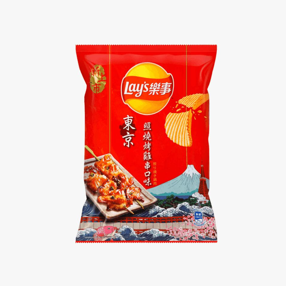 Lay’s Tokyo Grilled Chicken Skewer Chips 59.5g 1 pack