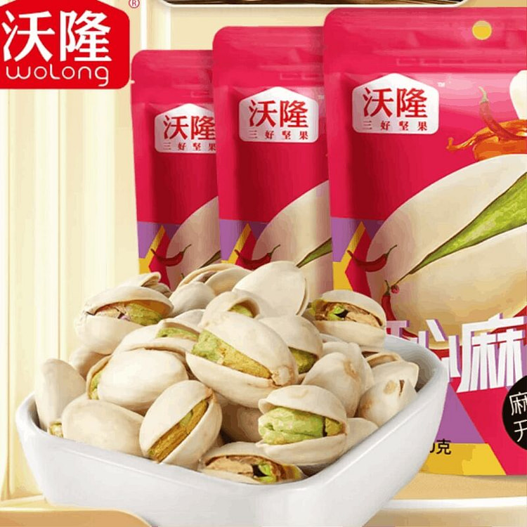 沃隆麻辣开心果袋装紫衣绿仁