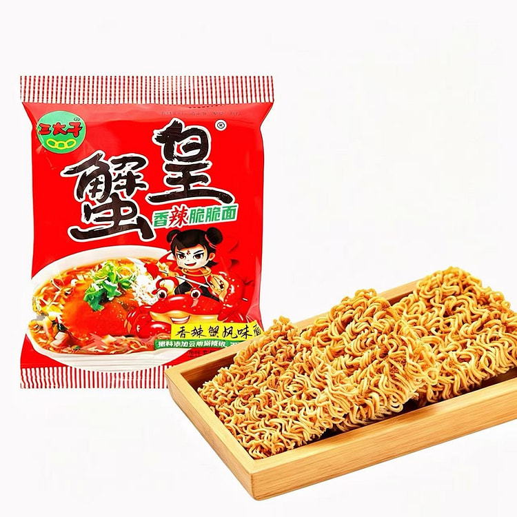 三太子香辣蟹黄面15g*20包爆辣干脆面零食干吃面 300 克
