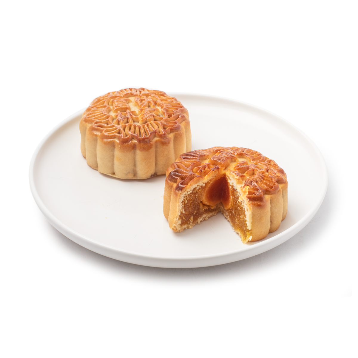 Pineapple with egg yolk mooncakes. 1 count