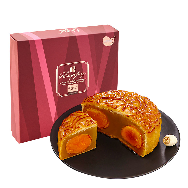 Four egg yolk mooncakes 300g*1 box
