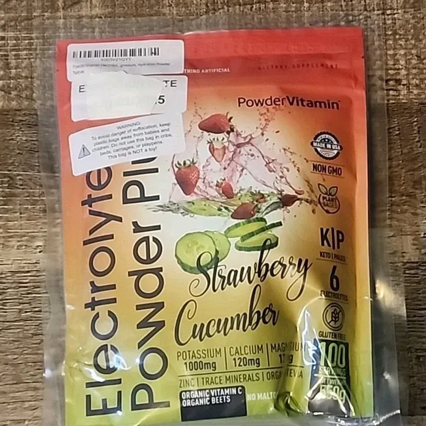 PowderVitamin Electrolytes Plus, Strawberry Cucumb 1 pack