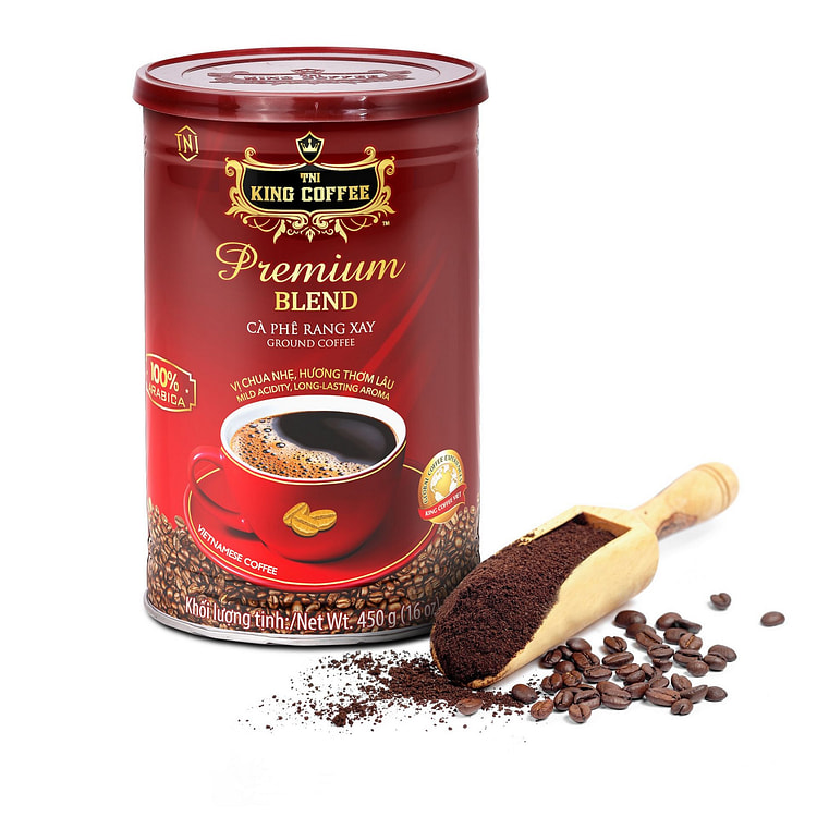 King Coffee Premium Blend Ground Coffee 450g 450 g