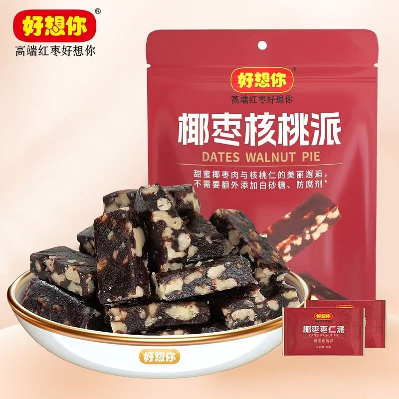 好想你80g椰枣核桃派即食枣仁派椰枣休闲零食 80 克