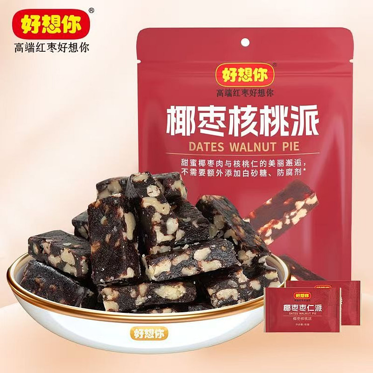 好想你80g椰枣核桃派即食枣仁派椰枣休闲零食 (min 3)