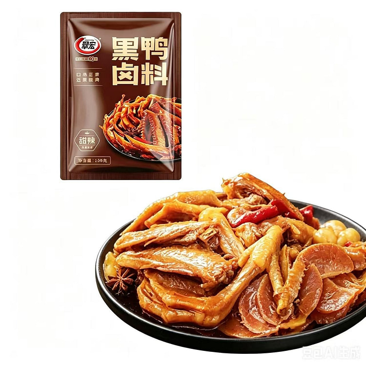 Cuihong braised seasoning black duck flavor 108g * 108 g
