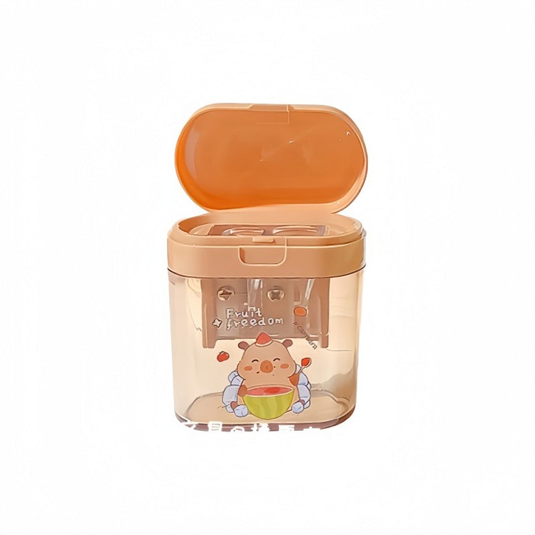 Capybara 2 Hole Pencil Sharpener 1pc Random Color 1 count