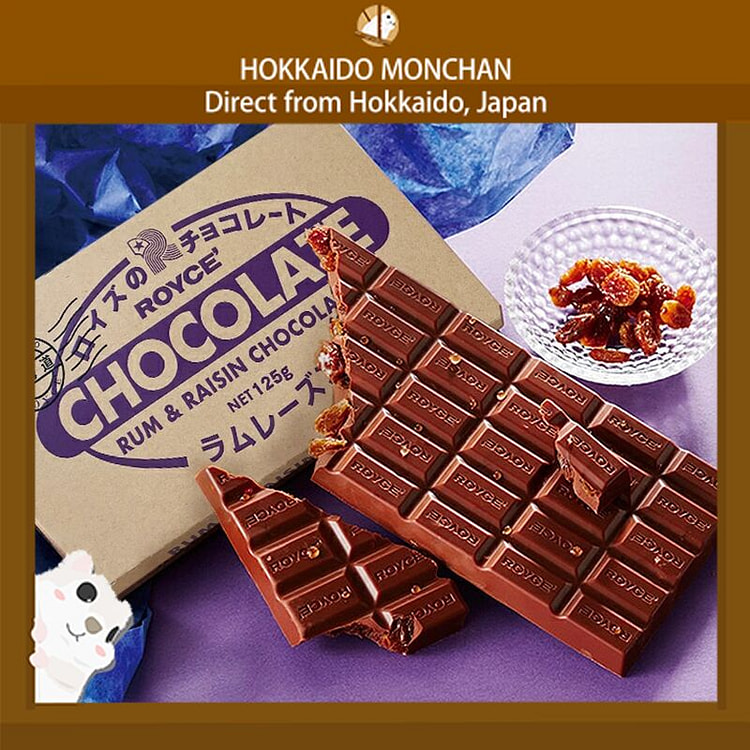 ROYCE板巧克力 兰姆葡萄巧克力 125g