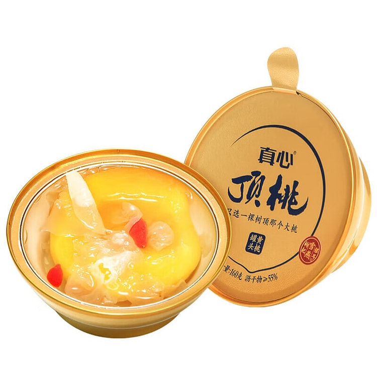 真心黄桃罐头160g|冰糖枸杞银耳 160 克