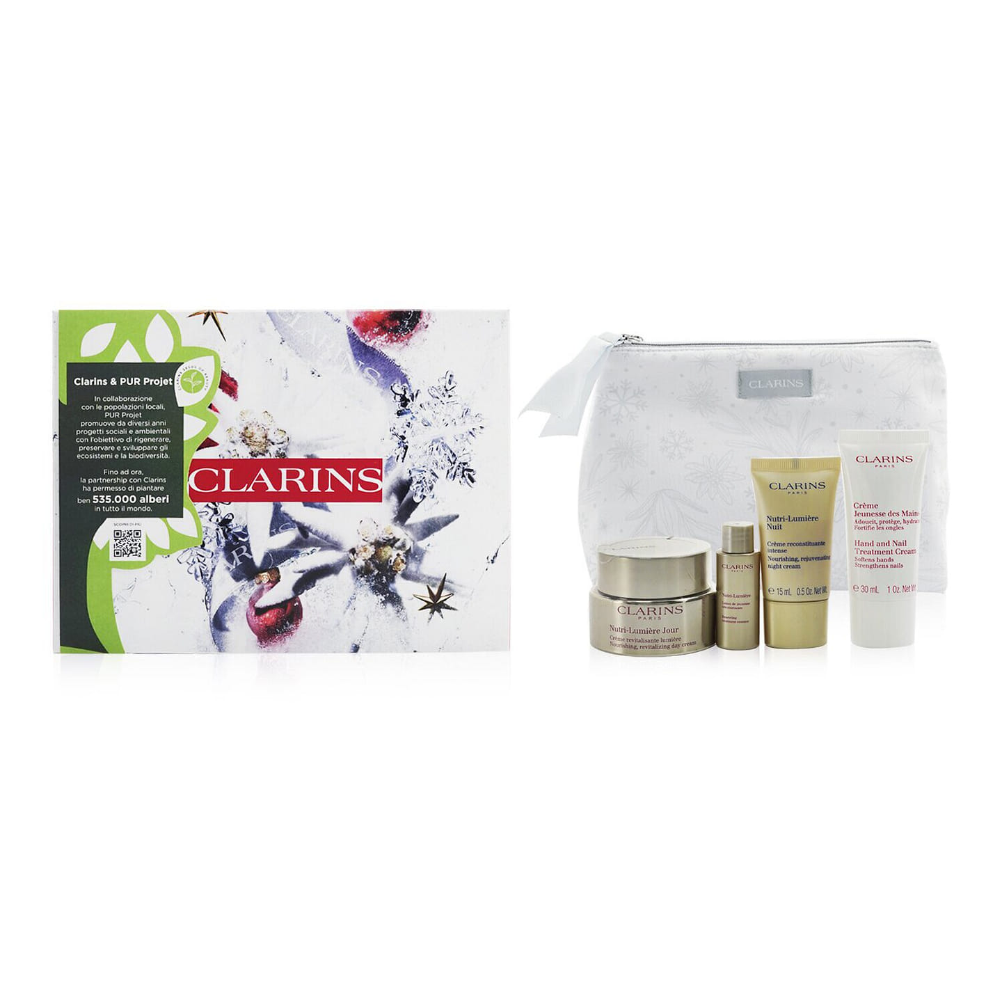 Clarins Nutri-Lumiere Collection: 4pcs+1bag 4 g