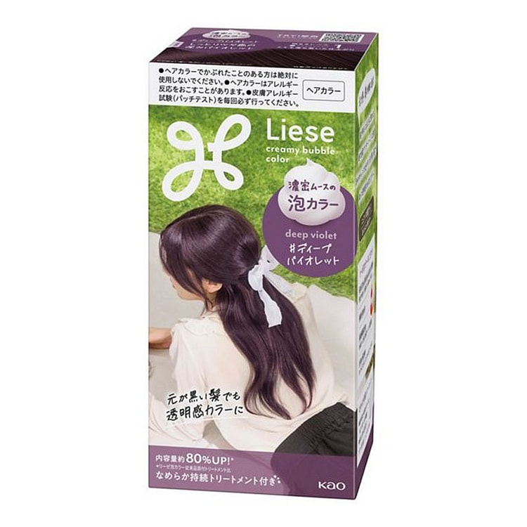 花王 Liese 泡沫染发剂 深紫罗兰
