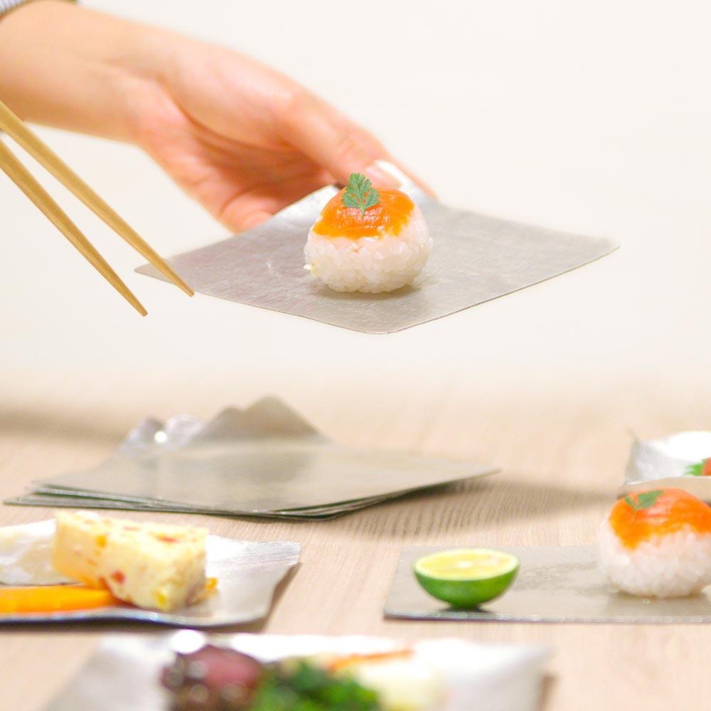 Suzugami Handmade Foldable Plate-Arare 9.5"x9.5" 1 개입