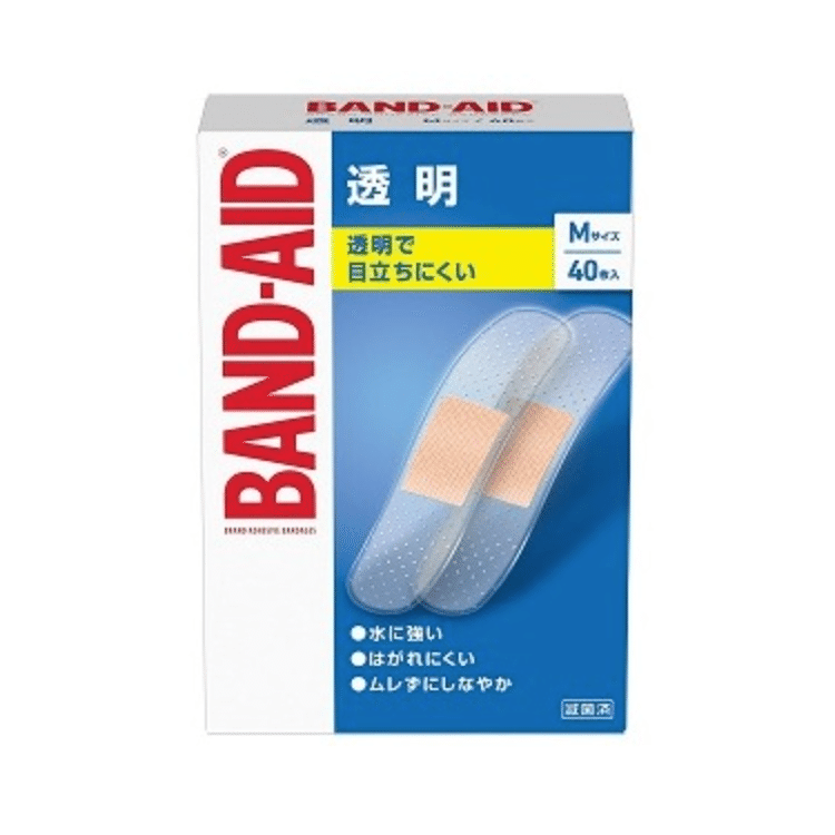 Band-aid transparent M size 40 pieces 1 box