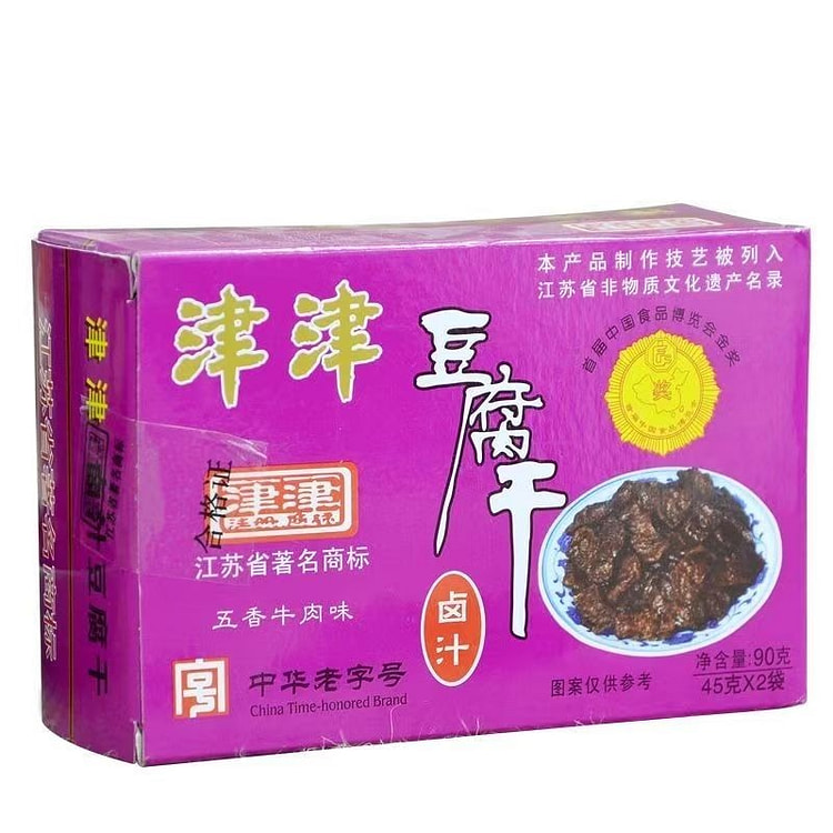 Jinjin Braised Dried Tofu Beef Flavor 90g*1 Box 90 g