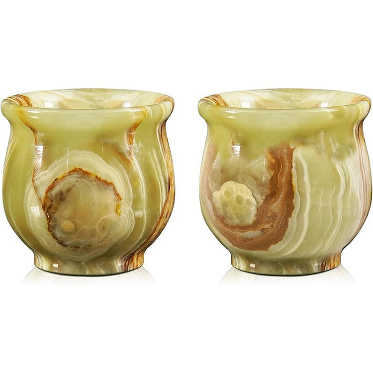 Radicaln Marble Shot Glasses Set of 2, Green