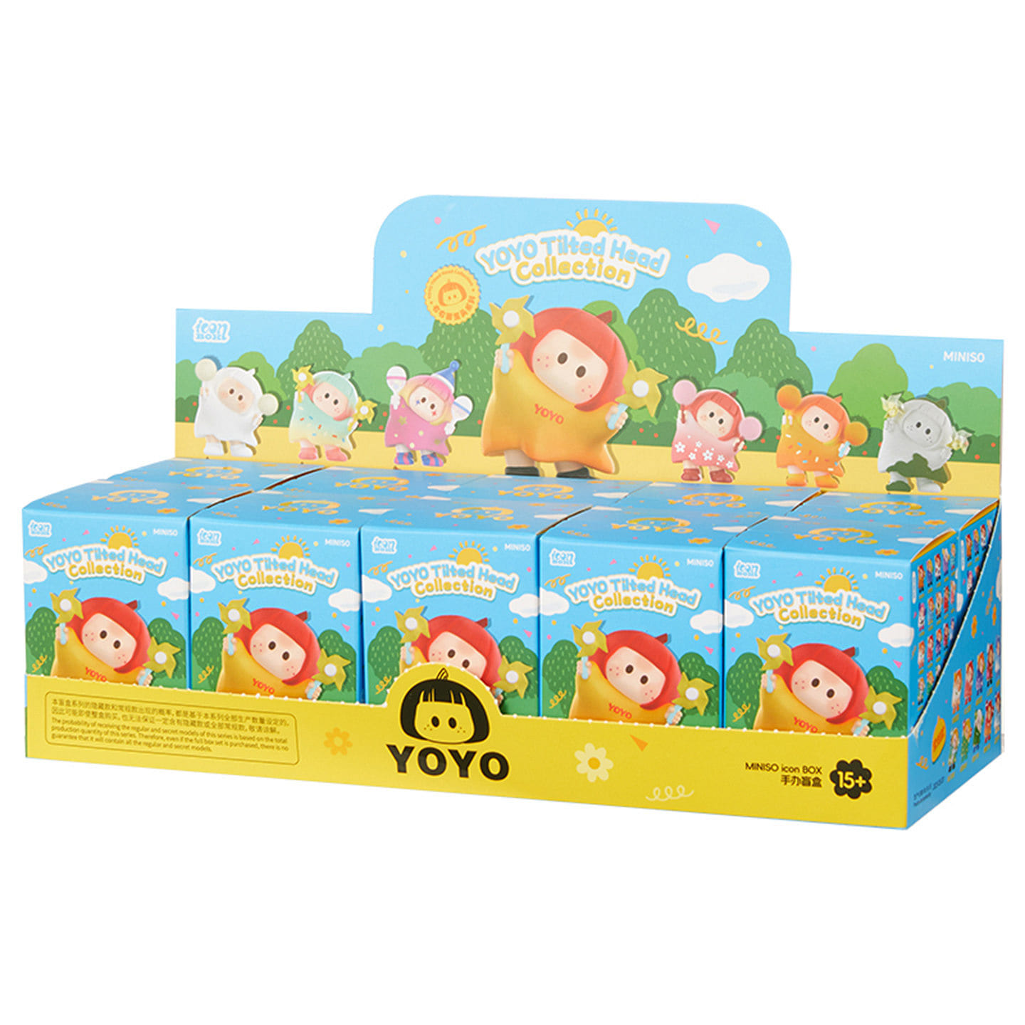 MINISO YOYO Tilting Head Full Blind Box, 10 boxes 1 count