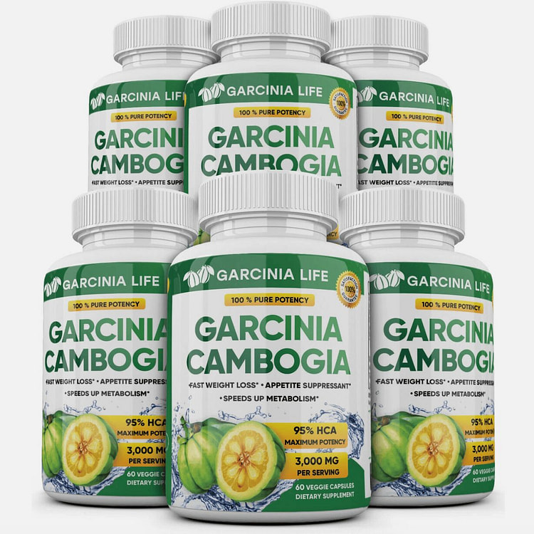 6 x BOTTLES 360 Capsules 3000mg Daily GARCINIA CAM 6 bottle