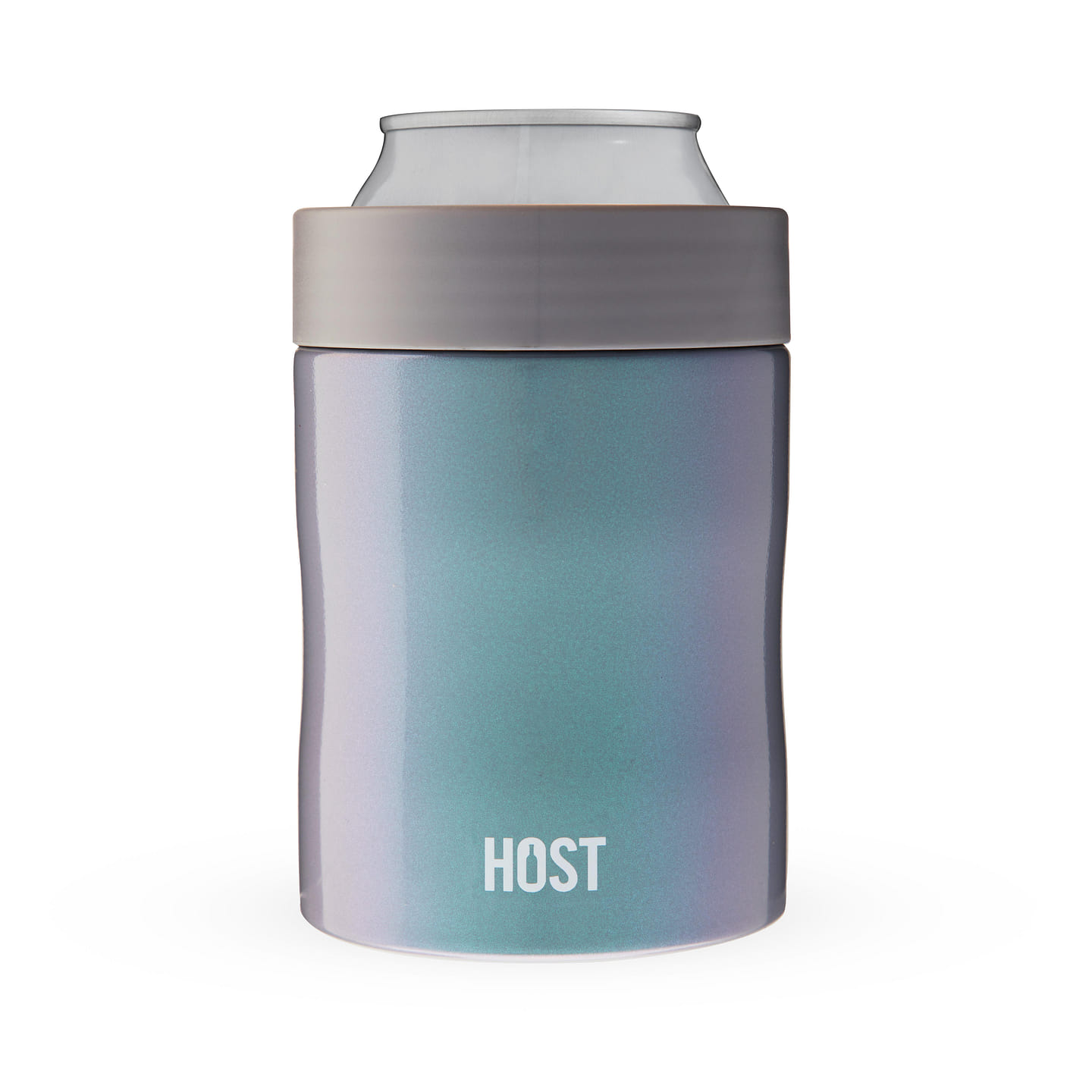 HOST Stay-Chill Beer Cozy Insulated Can Cooler Tumbler – Double Walled Stainless Steel Beer Can Insulator Holder for Standard Sized Cans – Space Gray 12 oz