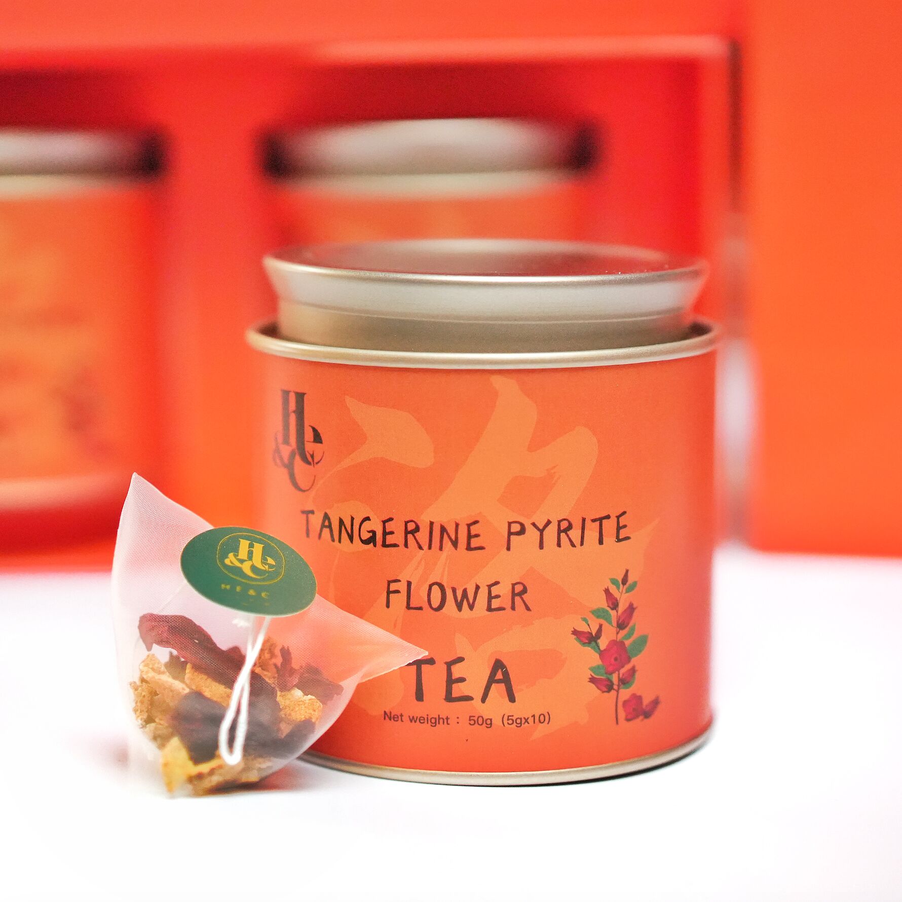 HE&C TEA Gift Tangerine Pyrite Flower Tea 100 g