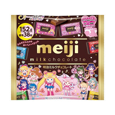 明治ミルクチョコレートビッグパック 美少女戦士セーラームーン 152g 1 パック