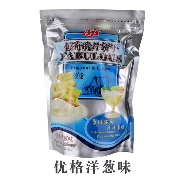 Aji 尼西亚惊奇脆片饼干（优格洋葱味）200g