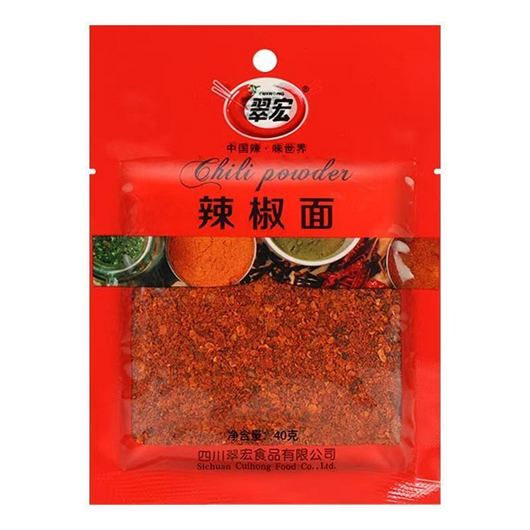 Cuihong Chili Powder 40g 1 bag 1 pack