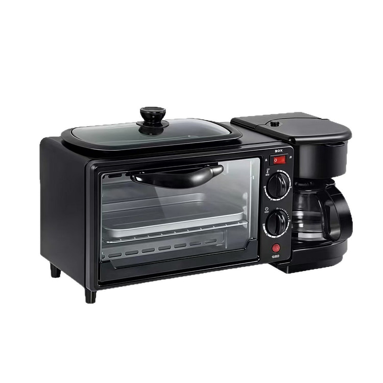 4-in-1 Breakfast Maker Toaster Oven Coffee Maker 1 bunch