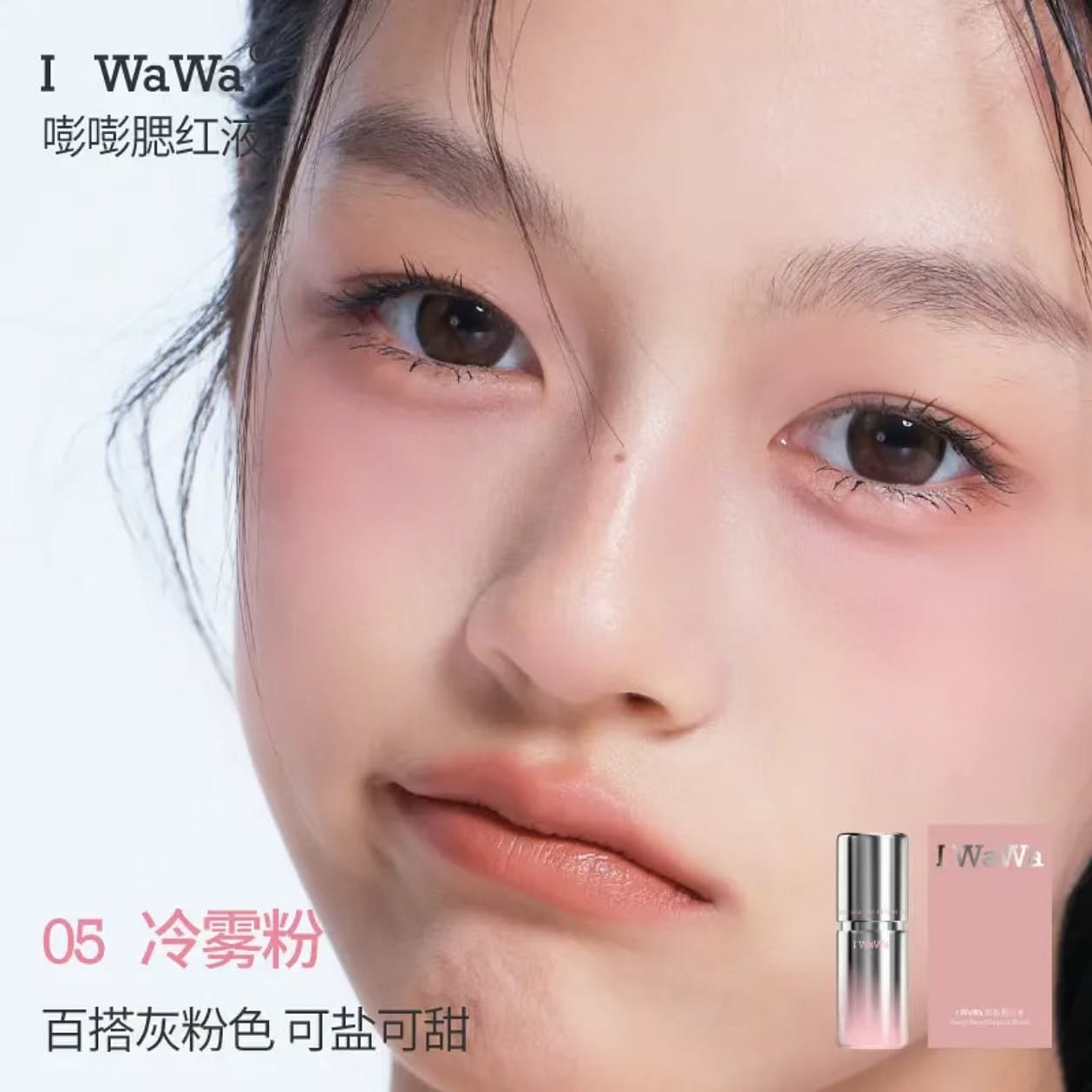 Iwawa Bangbang powder blusher liquid 05 1 count