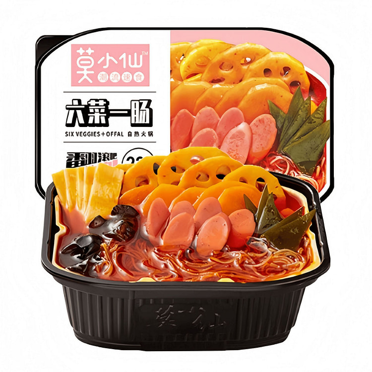 Mo Xiaoxian [1 box] Six Veggies and One Sausage Se 250 g