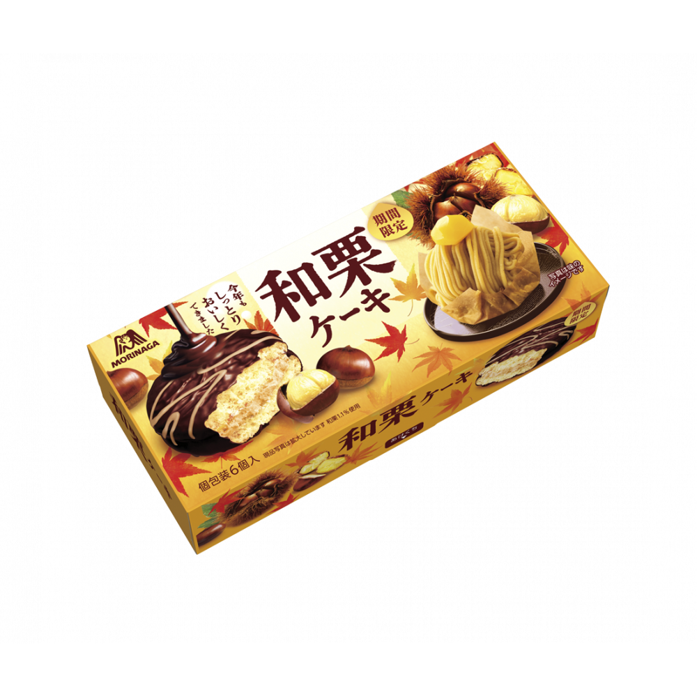 森永製菓 和栗ケーキ 6個入 期間限定 - Weee!