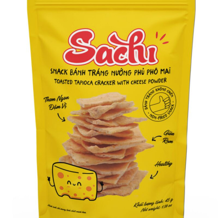 Snack Bánh Tráng Nướng Sachi Phủ Phô Mai (min 2)