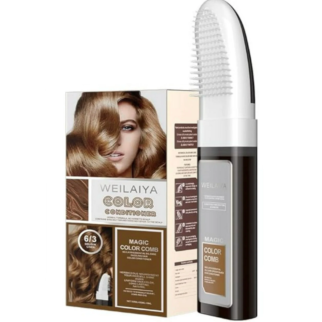 WEILAIYA Conditioner Golden Brown Color With Comb 100 มิลลิลิตร