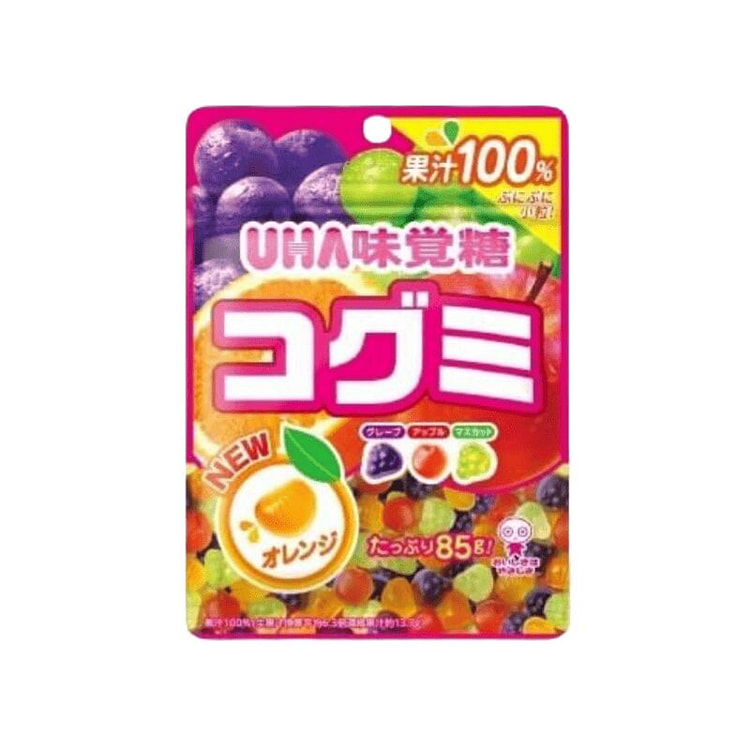 UHA Kogumi Fruits Assort Gummy 80g 1 pack