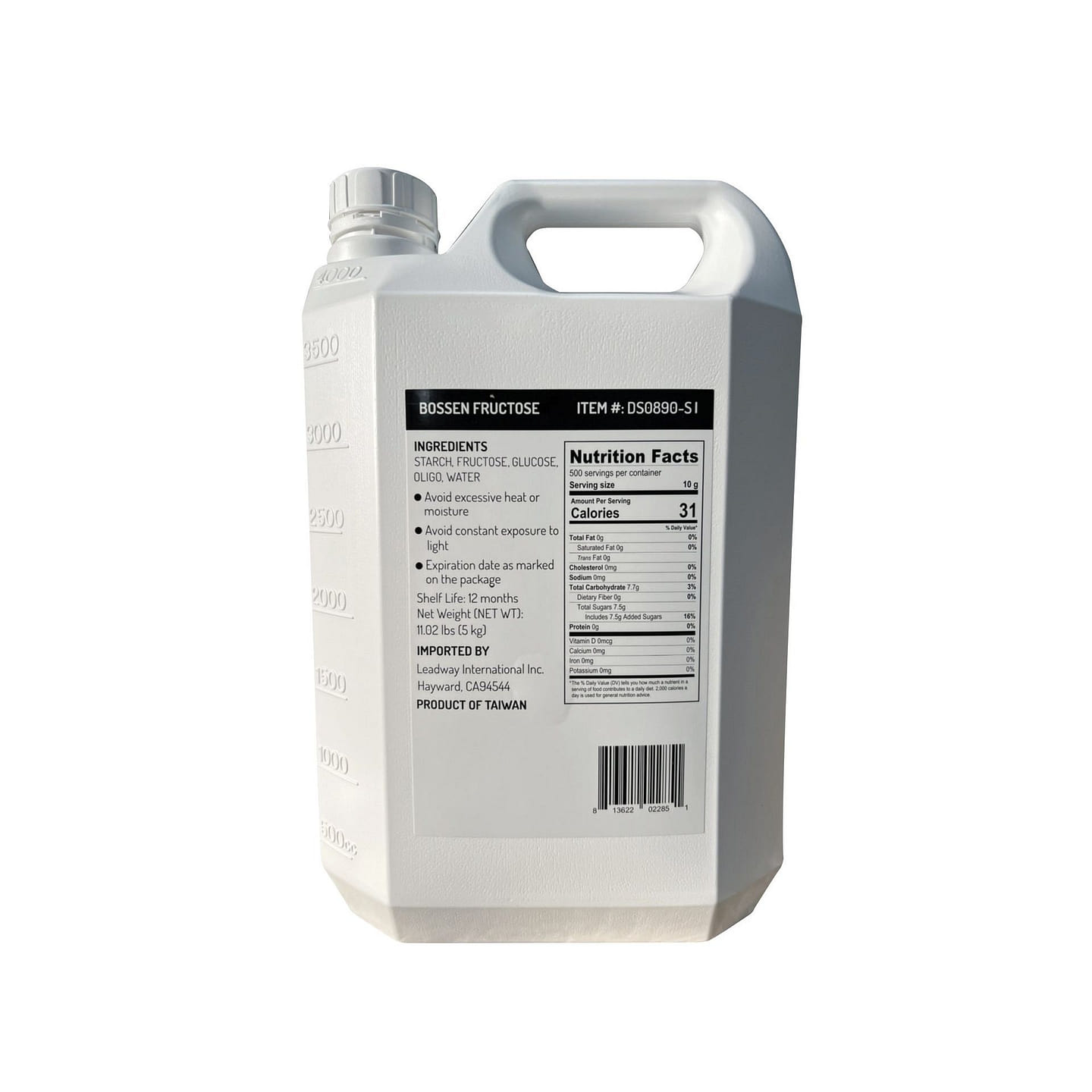 Bossen Fructose 11 lb Bottle 11 lb
